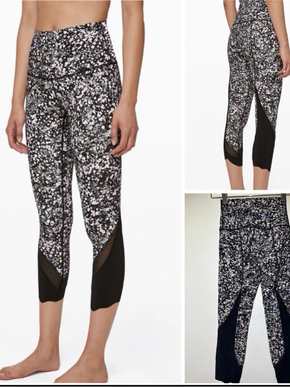 Lululemon Wunder Under High-Rise Crop 23" Roll Down Scallop Luxtreme Leggings  2